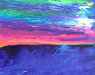 Maui Sunset, 2014, acrylic on canvas, 24 x 30 in.