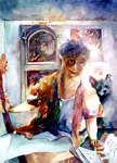 Singing Off Key Out My Studio Window: Birthday Self Series, by AOM subscriber Andrea Gomez.