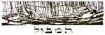 Ellen
                  Holtzblatt, Hamabul, 2006, woodcut on Japanese paper,
                  8 x 22 1/2 in.