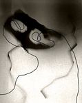 Doug Schwab, Wire Figure 4, palladium print from the series, "Sculpture Made to be  Photographed."